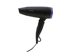 SilverCrest PERSONAL CARE Składana suszarka do włosów z jonizacją 1200 W/1600 W SRHK 1600 B1 Czarny/jasnofioletowy - Suszarki do włosów - miniaturka - grafika 1