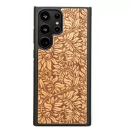 Etui i futerały do telefonów - Drewniane Etui Bewood Samsung Galaxy S23 Ultra LIŚCIE JABŁOŃ - miniaturka - grafika 1