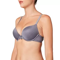 Biustonosze - Sassa Damski biustonosz push up, Szary (Dusty Grey 580), 75C - miniaturka - grafika 1