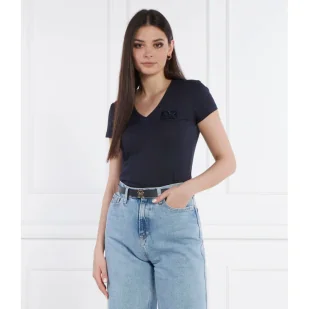 Armani Exchange T-shirt | Regular Fit - Koszulki i topy damskie - miniaturka - grafika 1