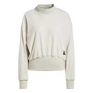 Bluzy damskie - adidas Damska bluza (Long Sleeve) W HOL SWT, Alumina, HJ7370, S - miniaturka - grafika 1