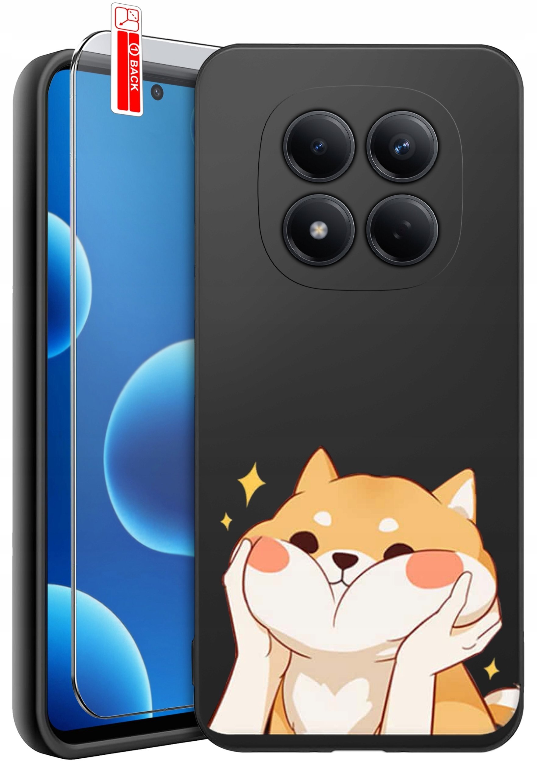 krainaGSM Etui Do Xiaomi Redmi Note 15 Pro 5G Wzory Silikonowe Matt Case + Szkło