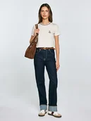 Koszulki i topy damskie - BIG STAR Koszulka "Lemorse" w kolorze kremowym - miniaturka - grafika 1