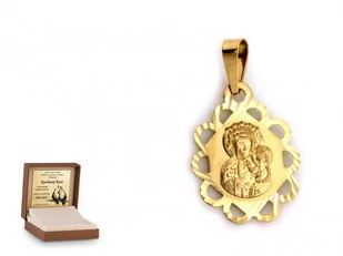 Ciesielscy Złota zawieszka 585 medalik prezent grawer CS-ZA_5966_-0-585 - Dewocjonalia - miniaturka - grafika 1
