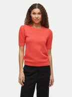 Swetry damskie - Vila Sweter Dalo 14084421 Różowy Regular Fit - miniaturka - grafika 1