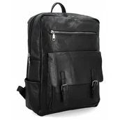 Torebki damskie - Plecak Damski XL w Stylu Vintage firmy Herisson 22H2023-161 Czarny - miniaturka - grafika 1