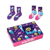 Skarpetki dla dzieci - Zestaw kolorowych skarpetek w słodycze r.30-35 - mixTURY Słodkości - miniaturka - grafika 1