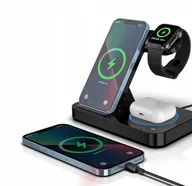 Ładowarki do telefonów - ŁADOWARKA INDUKCYJNA DO IPHONE MagSafe 3w1 Stacja ładująca 3w1 - miniaturka - grafika 1