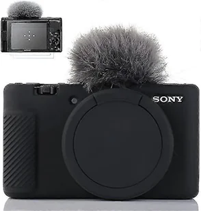 Futerał na aparat Sony Zv-1, Sony Zv1 Etui na aparat cyfrowy Odporny na zarysowania Slim Fit Miękki pokrowiec na aparat Dslr z osłoną ekranu Zv1 Cz... - Torby fotograficzne i futerały - miniaturka - grafika 1