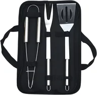 Szczypce do grilla - Szczypce do grilla, akcesoria do grilla, przybory ze stali nierdzewnej, przybory do grilla, 3 sztuki - miniaturka - grafika 1