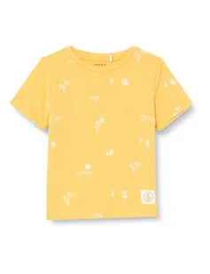 Bestseller A/S Chłopcy NMMHURLAF SS TOP T-shirt, Amber Yellow, 104, żółty, 104 - Koszulki i topy damskie - miniaturka - grafika 1