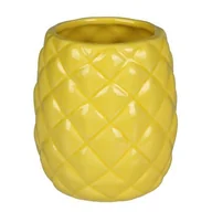 Kubki na szczoteczki do zębów - Kubek PINEAPPLE 9 x 10,5 cm żółty - miniaturka - grafika 1