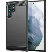Etui i futerały do telefonów - Winner Group Etui Carbon do Samsung Galaxy S22 Ultra 5G Czarny 10279 - miniaturka - grafika 1