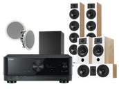Kino domowe - Yamaha RX-V6A (czarny) + Diva 6 + 3 + 7 (dąb) + RD 260 (biały) + Basso 880 (czarny) - miniaturka - grafika 1