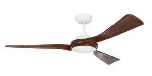 Energooszczędny wentylator sufitowy z pilotem Eco Interior 140 cm biały/orzech włoski - Wentylatory sufitowe - miniaturka - grafika 1