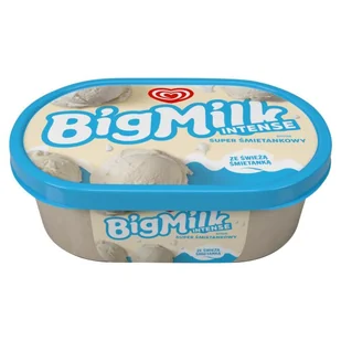 Big Milk Intense Lody smak super śmietankowy 900 ml - Lody i desery lodowe - miniaturka - grafika 1