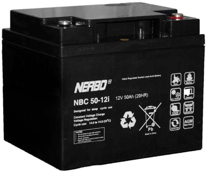 Akumulator NBC 50-12i 12V50Ah M6