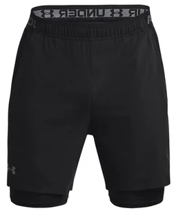 Spodenki męskie UNDER ARMOUR Sportowe UA Vanish Woven 2w1 czarne - Spodenki męskie - miniaturka - grafika 1