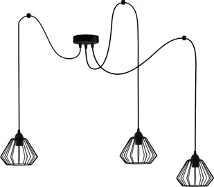 Lampa wisząca Solar SFERA Lampa loft diament 3 płomienna pająk - Lampy sufitowe - miniaturka - grafika 1