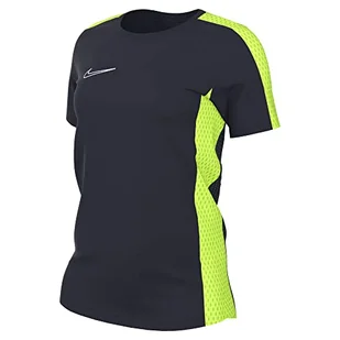Nike Krótki rękaw Soccer Top W Nk Df Acd23 Top Ss, obsydian/Volt/White, DR1338-452, L - Koszulki i topy damskie - miniaturka - grafika 1