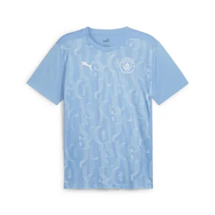 Męska koszulka przedmeczowa z krótkim rękawem Manchester City PUMA - Koszulki sportowe męskie - miniaturka - grafika 1