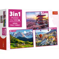 Puzzle - Trefl, puzzle, Zestaw Elementów Krajobraz, 3x1000 el. - miniaturka - grafika 1