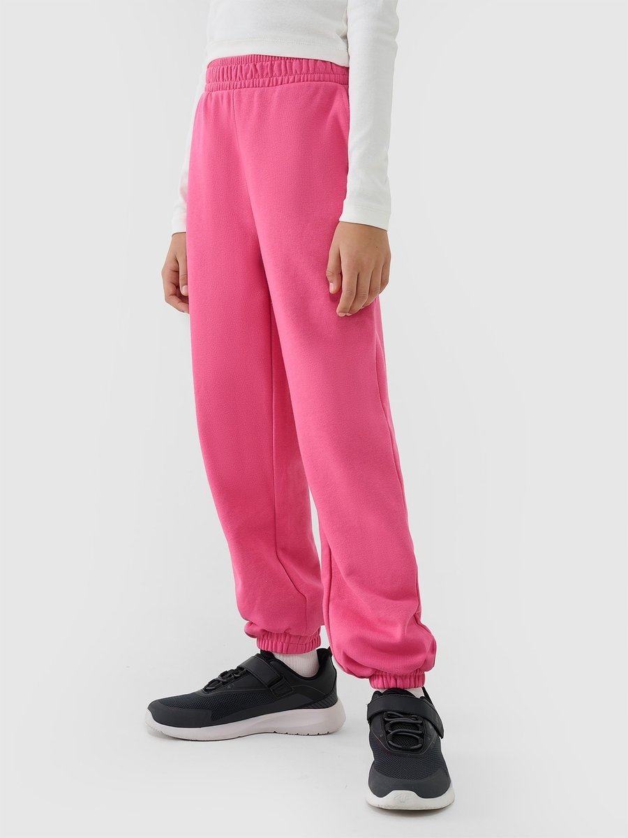 SPODNIE DZIEWCZĘCE 4F DRESOWE JOGGERY TTROF0950 SS25 128