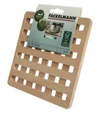 Inne naczynia kuchenne - Fackelmann Kwadratowa podstawka drewniana 521339 - miniaturka - grafika 1