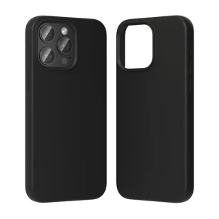 Etui silikonowe Vention KUFB0-30 MagSafe do iPhone 15 Pro czarne Black - Etui i futerały do telefonów - miniaturka - grafika 1