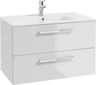 Szafki łazienkowe - Deftrans 207-D-05013+1520 DEFTRANS KOMPLET GAMA LUMI BLACK 50 2D WHITE SZAFKA+UMYWALKA // DEF.207-D-05013+1520 - miniaturka - grafika 1