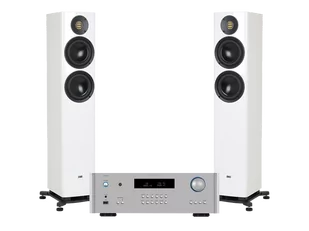 Rotel RA-1572 MK II (srebrny) + Solano FS287 (biały) - Zestawy stereo - miniaturka - grafika 1