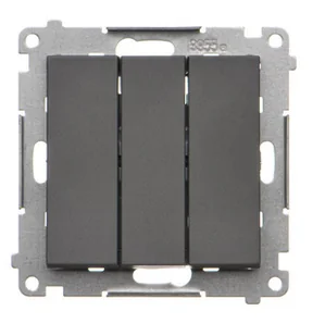 Wyłącznik potrójny Simon 55 - grafitowy mat - Wyłączniki światła i elektryczne - miniaturka - grafika 1