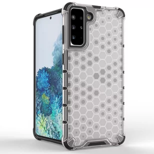 Honeycomb etui pancerny pokrowiec z żelową ramką Samsung Galaxy S21+ 5G (S21 Plus 5G) przezroczysty - Etui i futerały do telefonów - miniaturka - grafika 2