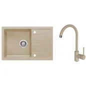 Zlewozmywaki z baterią - Deante Zlewozmywak stalowy + bateria zlew stojąca + osprzęt ZRDA7113 - miniaturka - grafika 1