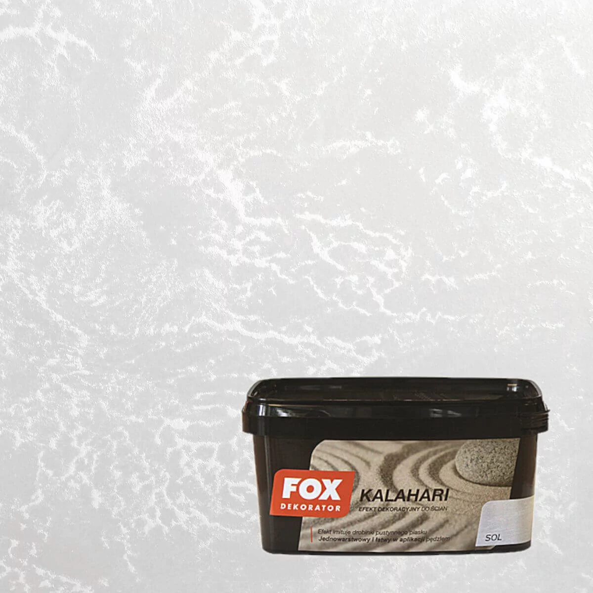 Fox Dekorator FOX FARBA dekoracyjna KALAHARI SOL kolor 0001 1L n.FX-FD-KALA-0001-01