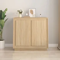 Szafki do salonu - Szafka, dąb sonoma, 80x34x75 cm, materiał drewnopochodny Lumarko! - miniaturka - grafika 1