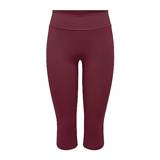 Legginsy - ONLY Damskie legginsy sportowe, Windsor Wine, M - grafika 1