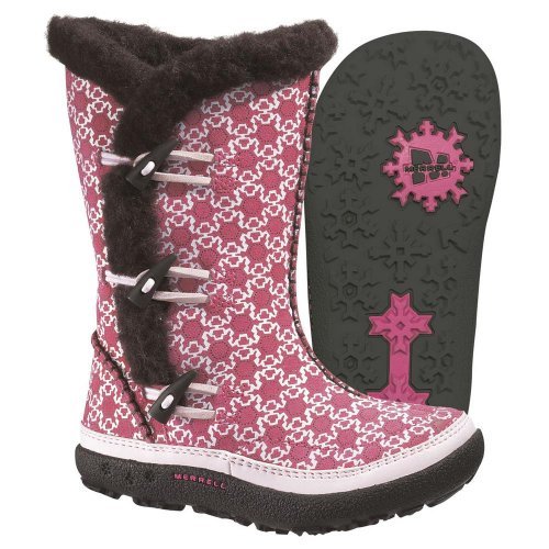 Merrell Spirit Tibet HIGH KIDS J20114, dziewczęce kozaki, różowy, (różowy płatek śniegu), EU 30 (US 12, UK 11)