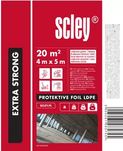 Folia ochronna Scley Extra Strong LDPE (4 x 5 m) - Folie i taśmy malarskie - miniaturka - grafika 1
