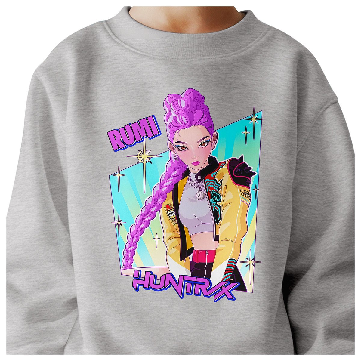 BLUZA DZIECIĘCA HUNTRIX RUMI KPOP 122-128 BAWEŁNIANA JAKOŚĆ