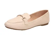 Mokasyny damskie - Beżowe lordsy, mokasyny damskie Vinceza 2186 - miniaturka - grafika 1