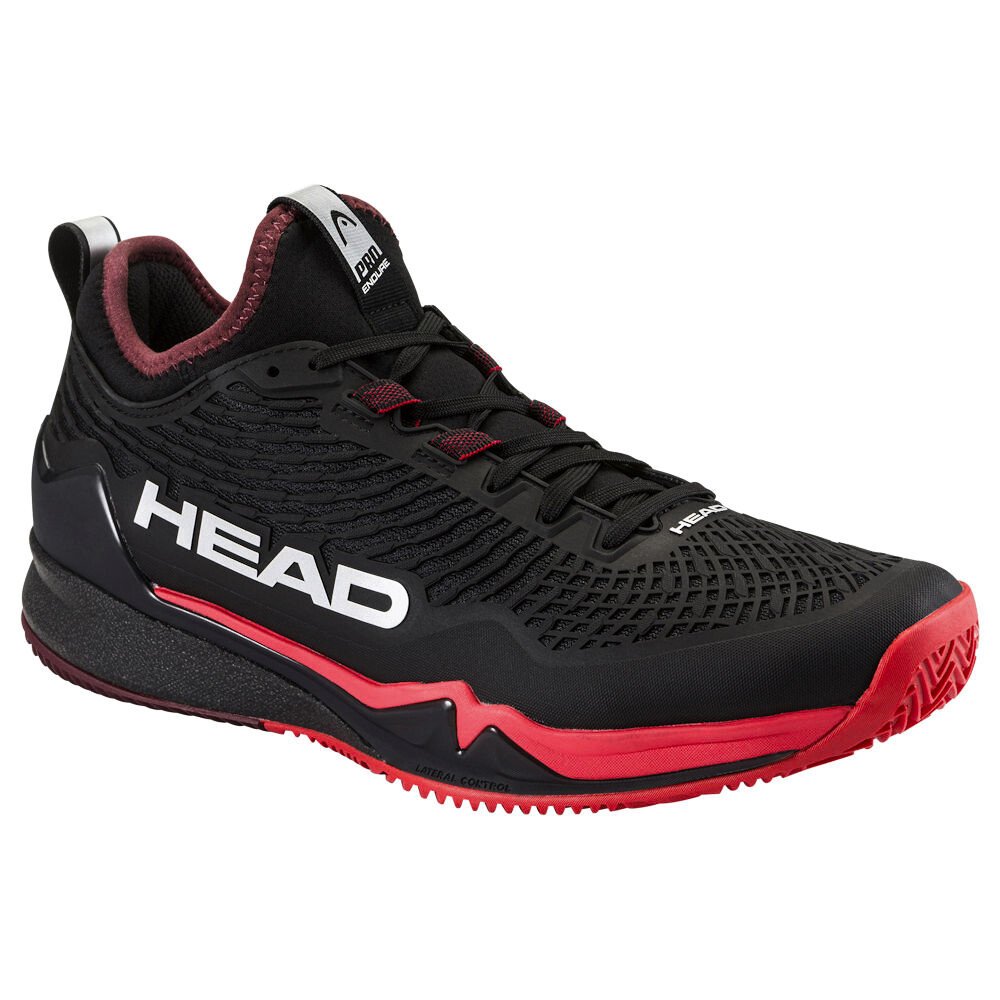 Męskie buty tenisowe Head Endure Pro Clay Men Black/Red EUR 42