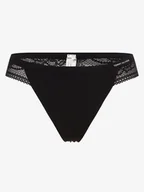 Majtki damskie - Tommy Hilfiger Stringi Kobiety Sztuczne włókno niebieski jednolity, S/M - miniaturka - grafika 1