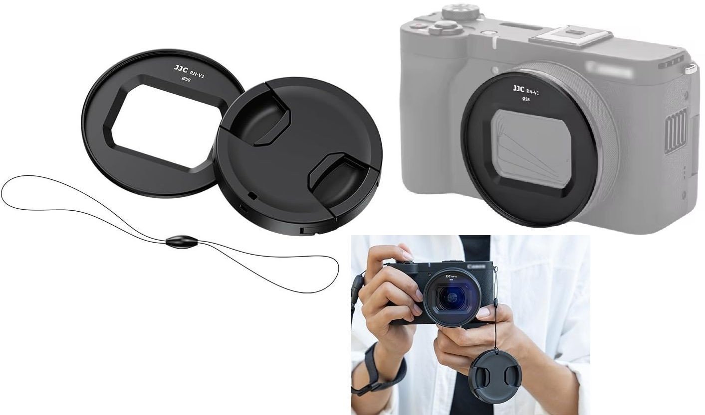 Adapter Redukcja Mocowanie Na Filtry + Dekielek Do Canon Powershot V1 Jjc / Rn-v1