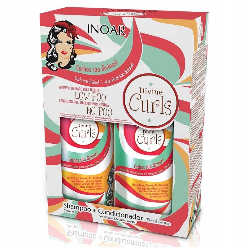 INOAR INOAR Divine Curls Duo Pack zestaw do włosów kręconych INOAR29