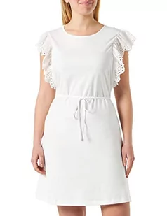 VERO MODA Damska sukienka Vmelis Sl Wide Short Dress JRS, Snow White, L - Sukienki - miniaturka - grafika 1