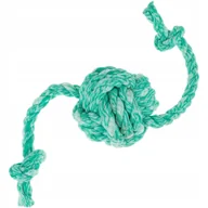Zabawki dla psów - Zabawka dla psa SZNUR pleciony z piłką 45 cm - miniaturka - grafika 1