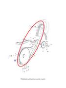 Części i akcesoria do maszyn rolniczych - CNH PAS PRZENOŚNIKA POCHYŁEGO 80424563 - miniaturka - grafika 1