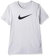 Koszulki i topy damskie - Nike Damska koszulka W Nk Dry Dfc Crew T-shirt White/Heather/Black S - miniaturka - grafika 1
