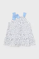 Sukienki i spódniczki dla dziewczynek - Mayoral sukienka niemowlęca kolor biały mini rozkloszowana - miniaturka - grafika 1